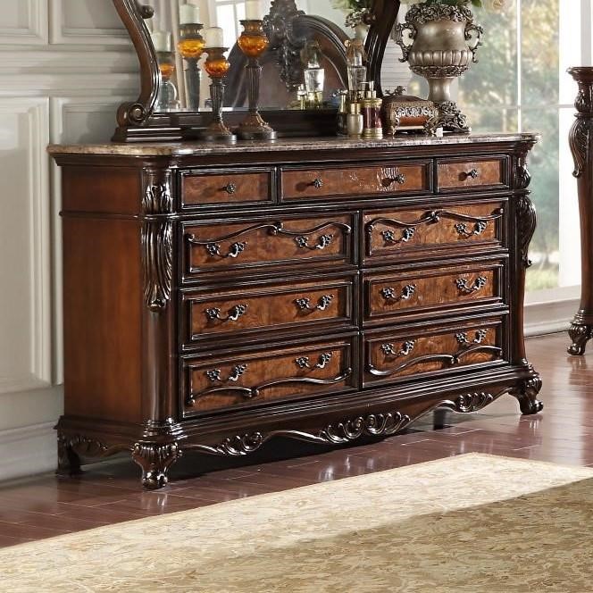 dresser with marble top